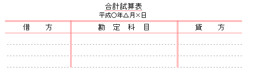 合計試算表1